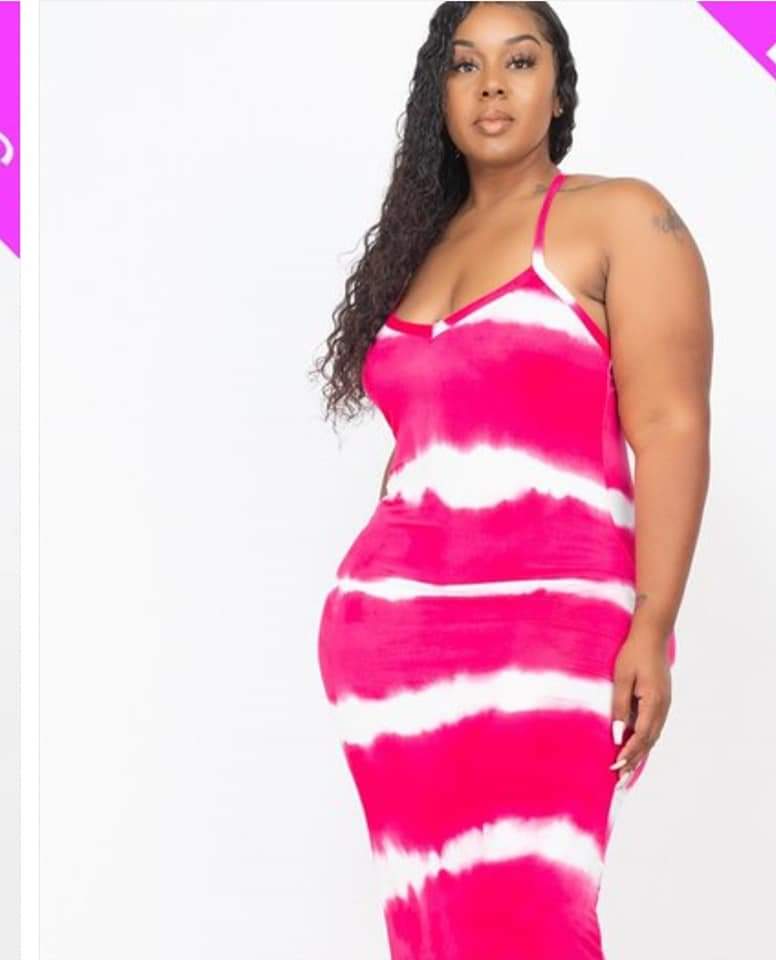 Tye dye maxi dress